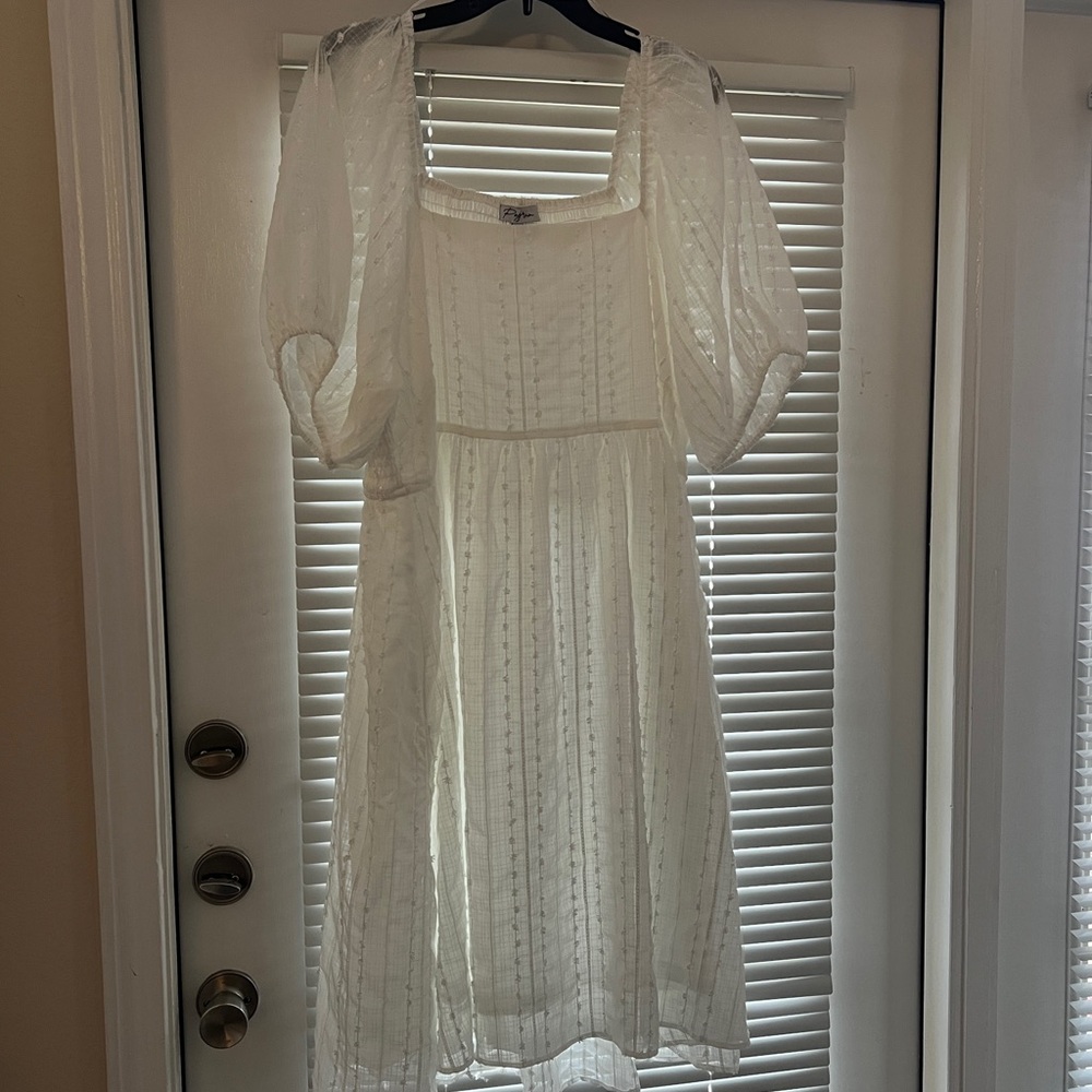 Polygram White Dress